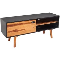 TV Cabinet 120x35x50 Cm Solid Acacia Wood VidaXL