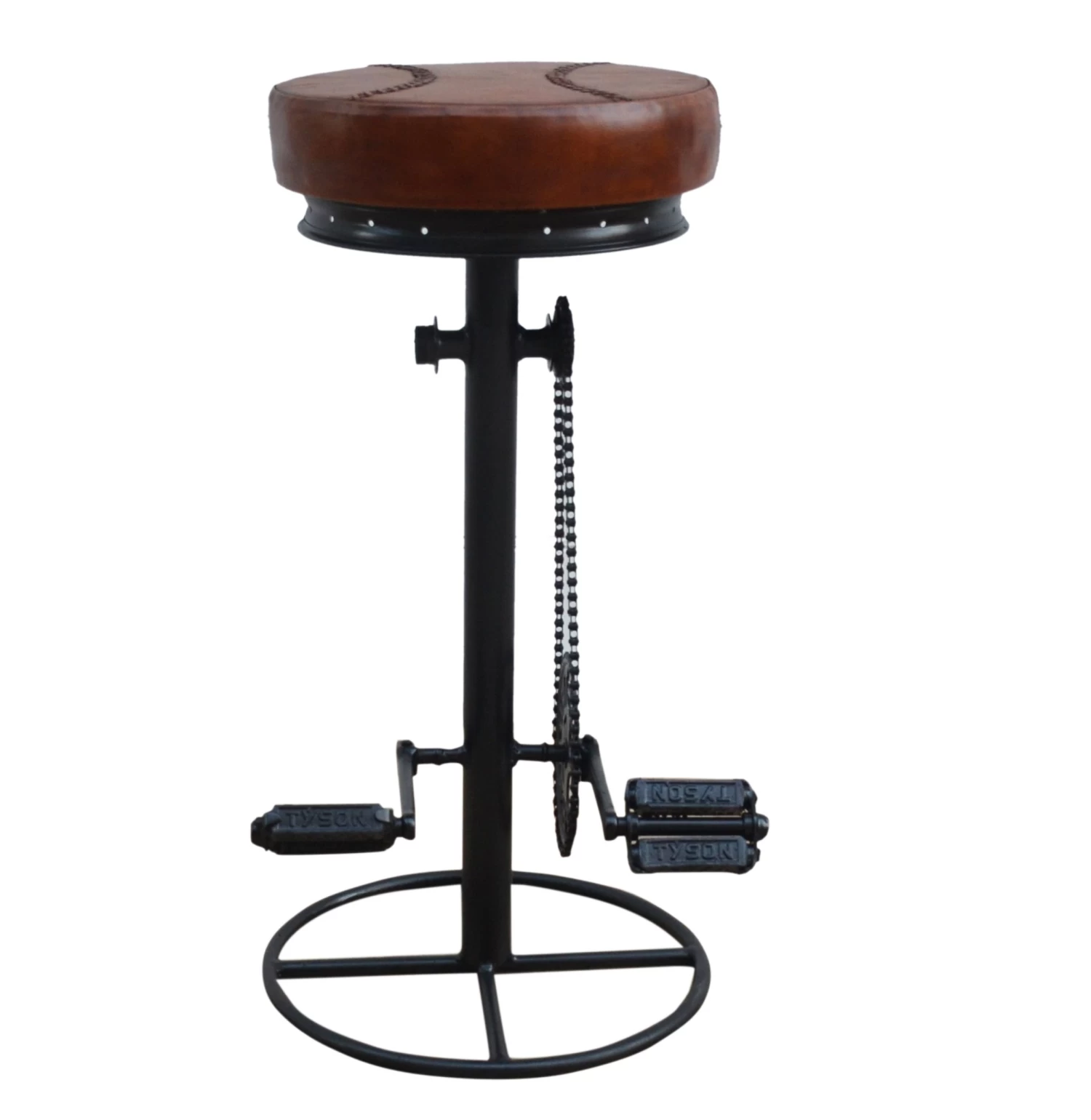 Mit And Pedal Industrial Bicycle Bar Stool - Image 3
