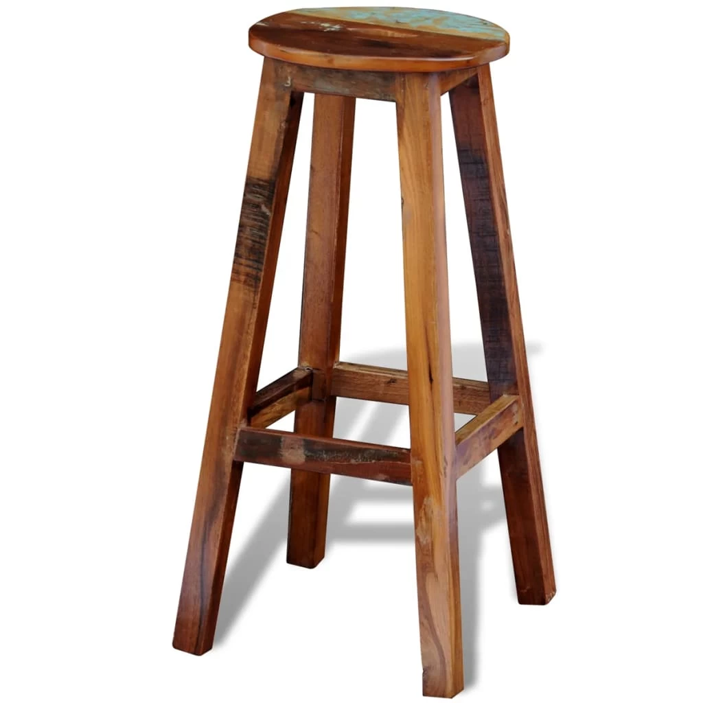 Bar Stool Solid Reclaimed Wood VidaXL - Image 3