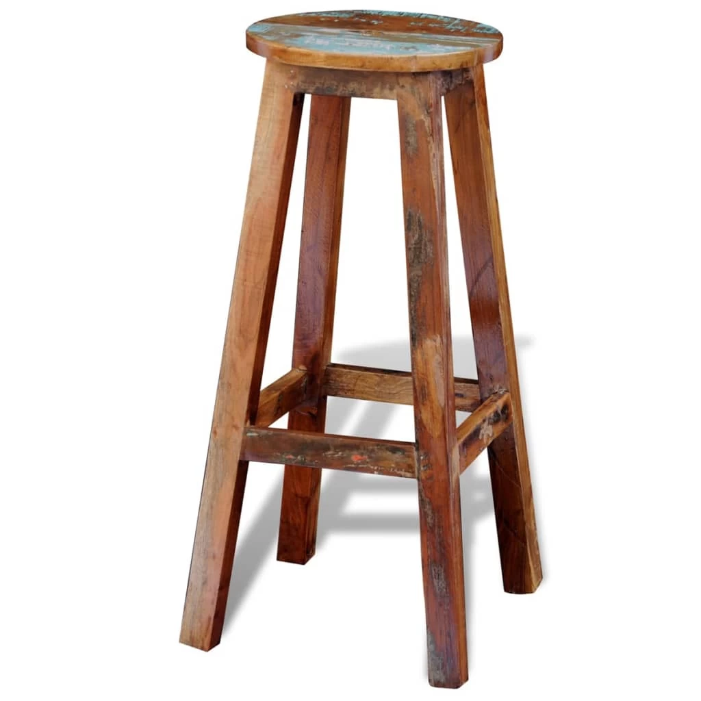 Bar Stool Solid Reclaimed Wood VidaXL - Image 4