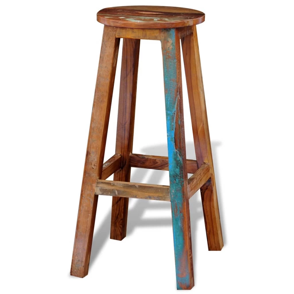 Bar Stool Solid Reclaimed Wood VidaXL - Image 6