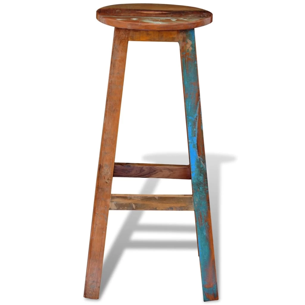 Bar Stool Solid Reclaimed Wood VidaXL - Image 7