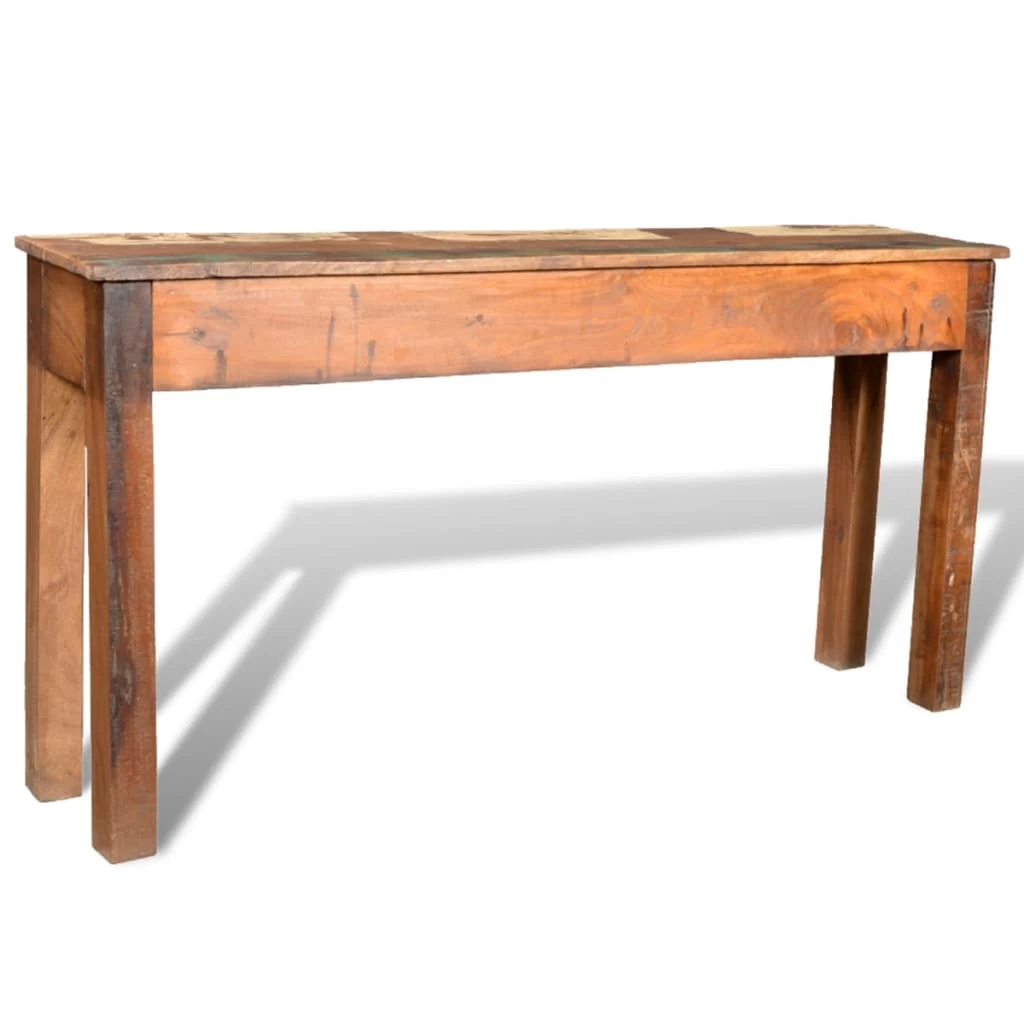 Console Table With 3 Drawers Reclaimed Wood VidaXL - Image 5