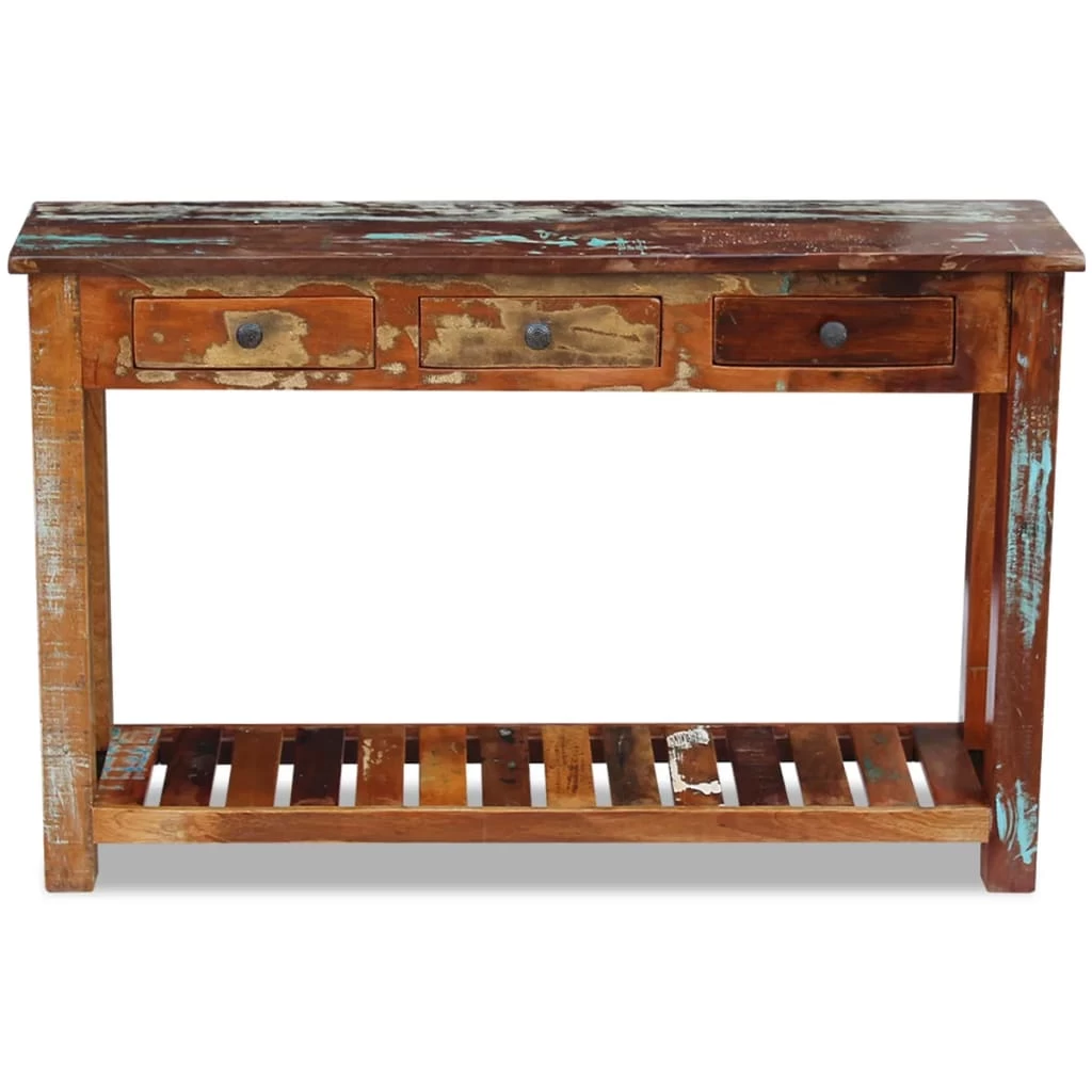 Console Table Solid Reclaimed Wood 120x30x76 Cm VidaXL - Image 7